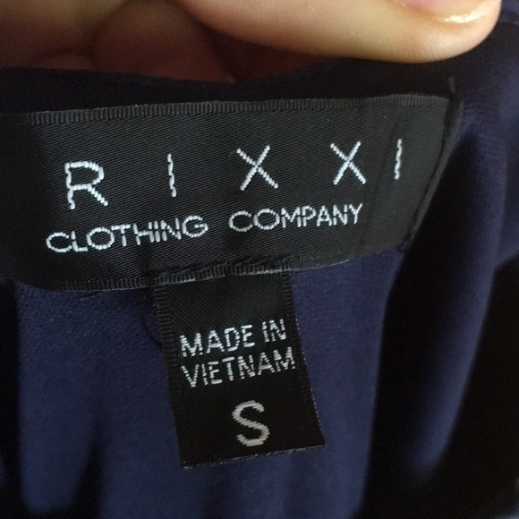 Navy floral summer dress - Picture 3 of 4